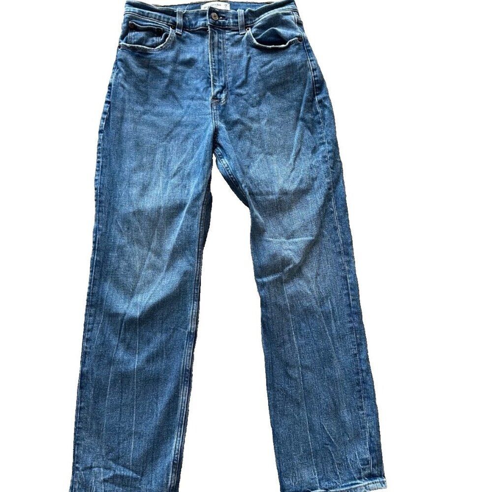 Abercrombie & Fitch Women's 28/6 The Ankle Straight Ultra High Rise Jean
